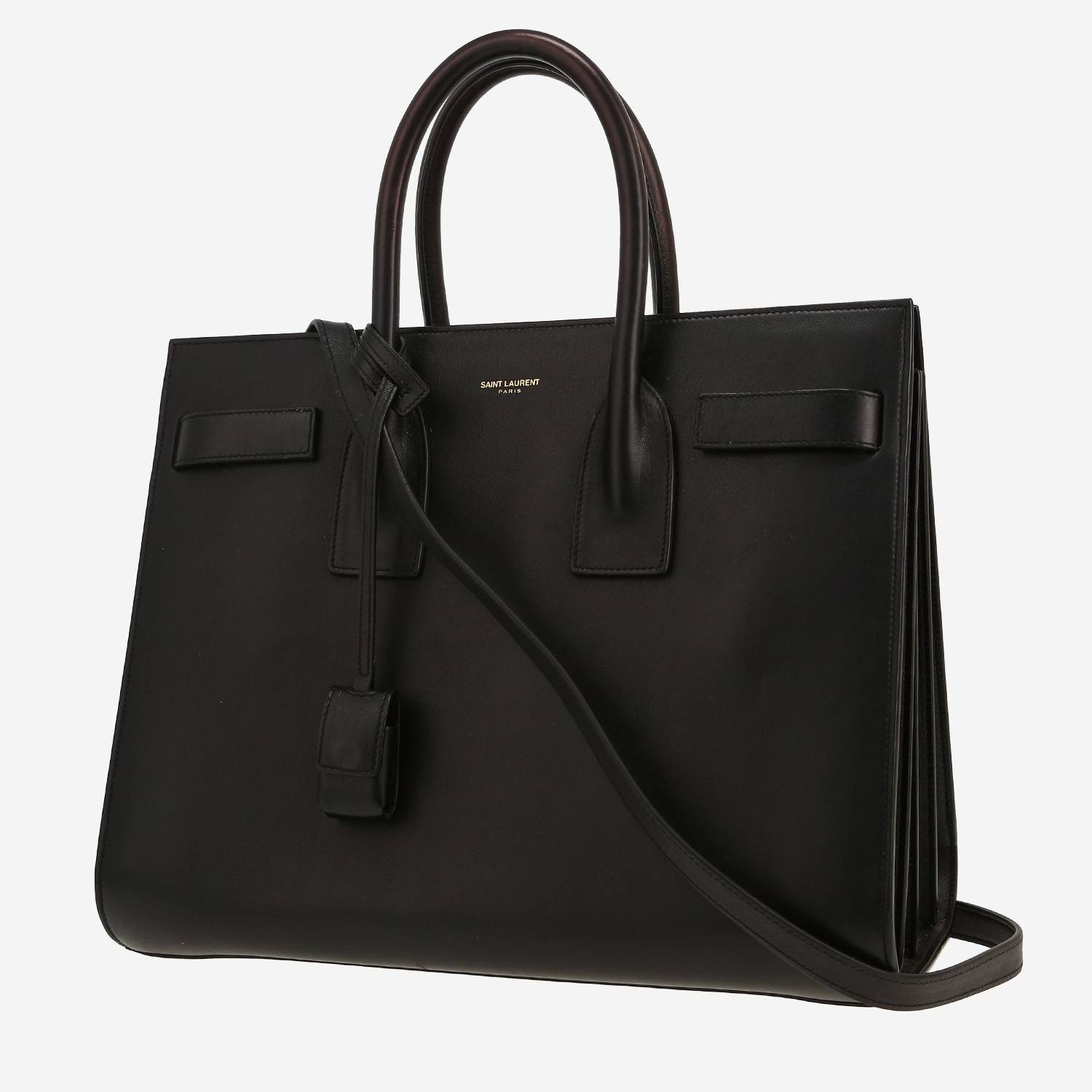 Saint Laurent  Sac de jour handbag  in black leather