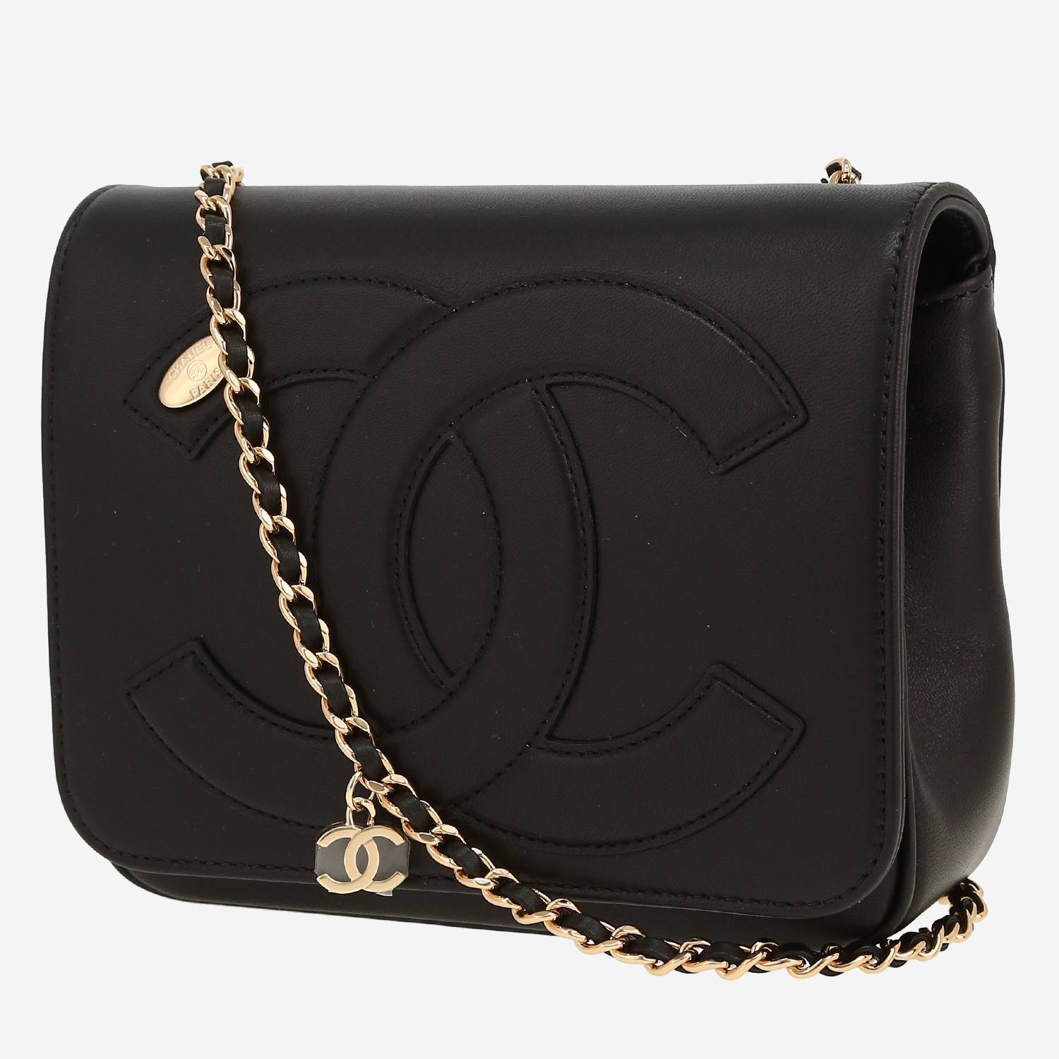 Borsa a tracolla Chanel  CC Mania in pelle nera