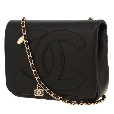 Borsa a tracolla Chanel  CC Mania in pelle nera