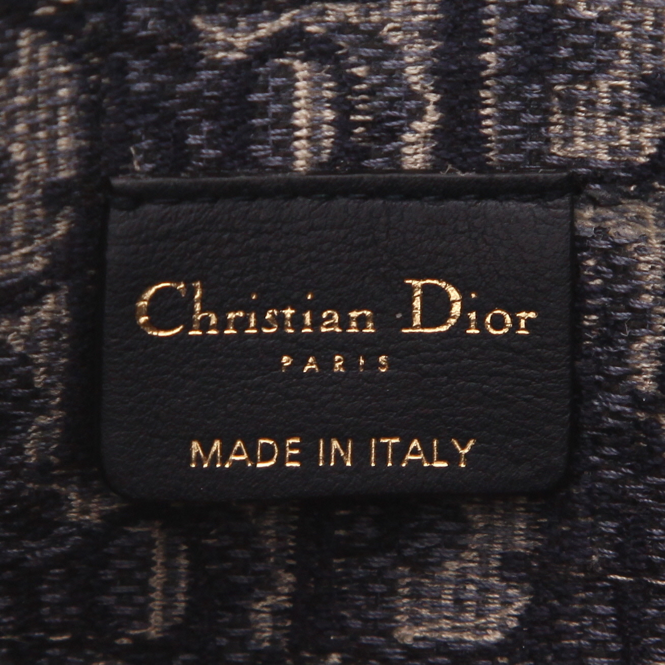 Borsa a tracolla Dior  Pochette Saddle in tessuto a monogramma Oblique blu marino - Detail D2