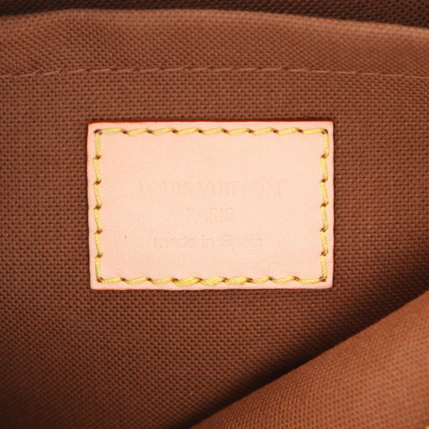 Sac/pochette Louis Vuitton  Multi-Pochette Accessoires en toile monogram marron et cuir naturel - Detail D2