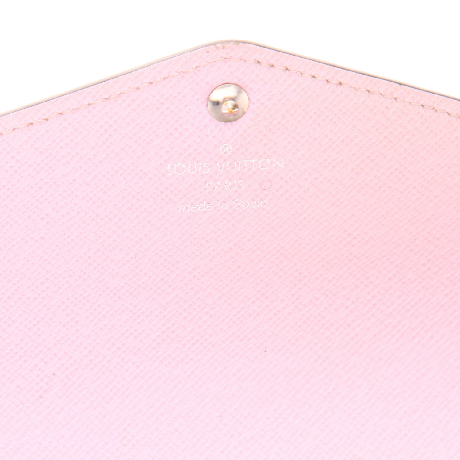 Billetera Louis Vuitton  Sarah en cuero rosa azul y verde - Detail D2