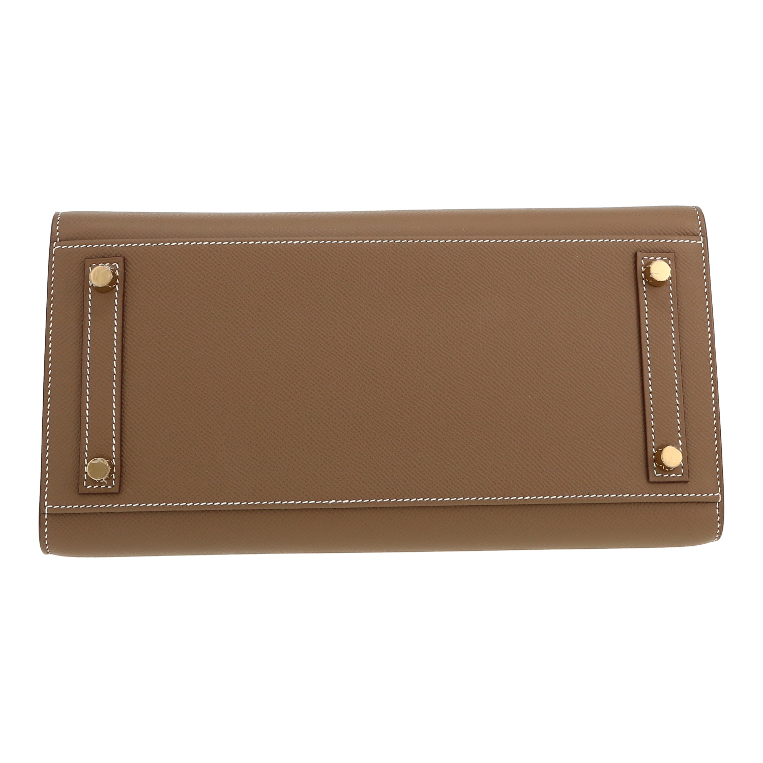 Bolso de mano Hermès  Birkin 30 cm en cuero epsom marrón etoupe - Detail D1