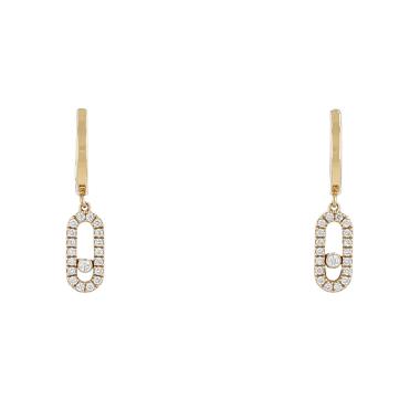 Pendientes Messika Move Uno de oro amarillo y diamantes