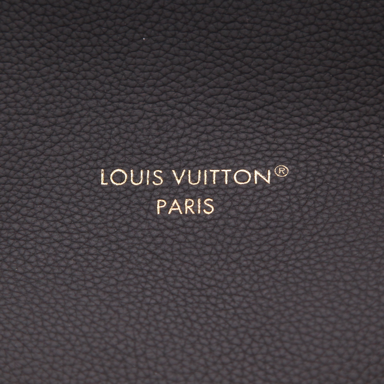 Shopping bag Louis Vuitton  Neverfull Inside Out in pelle martellata nera e tela monogram marrone - Detail D2