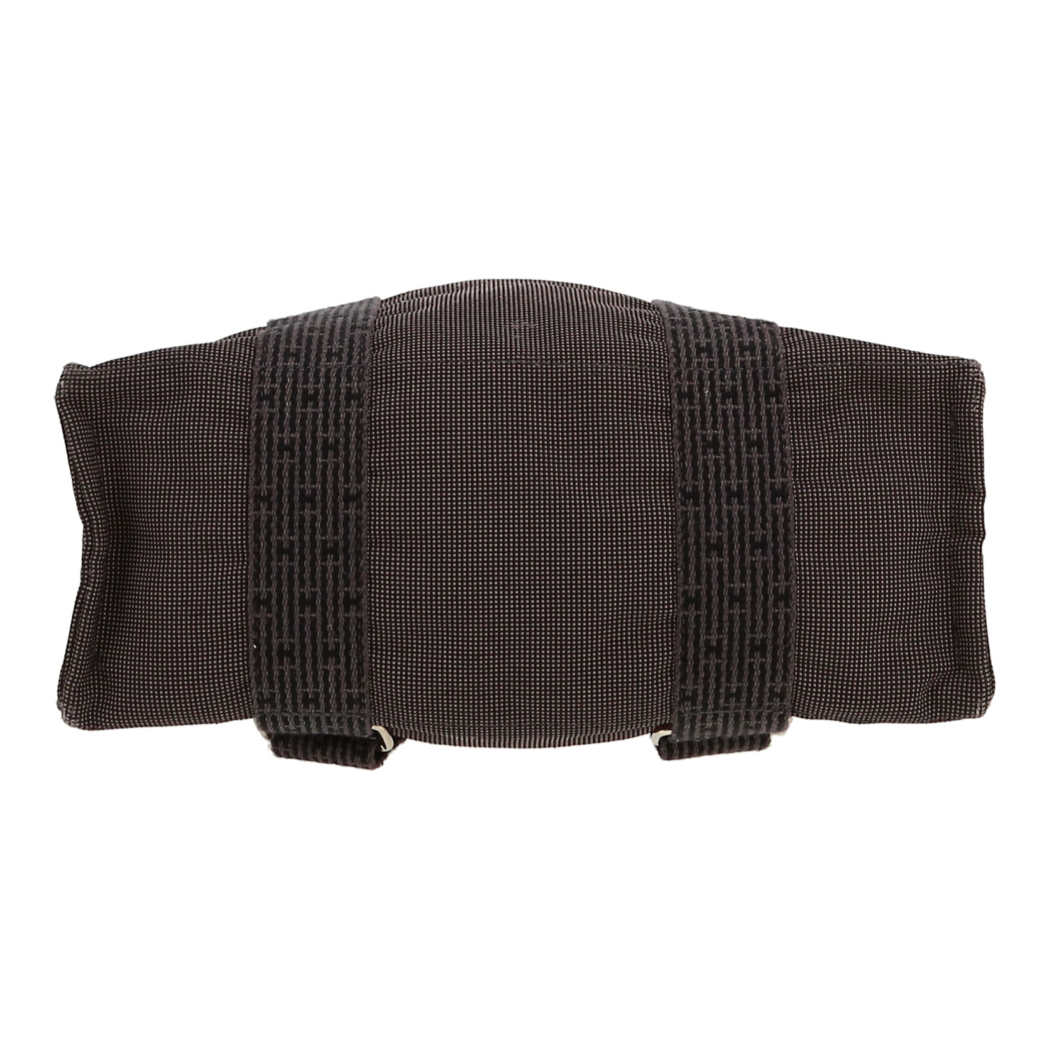 Mochila Hermès  Toto Bag Backpack en lona gris y negra - Detail D1