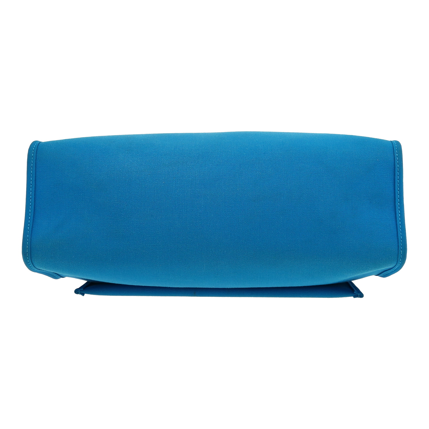Sac porté épaule ou main Hermès  Herbag en toile bleue et cuir bleu-marine - Detail D1
