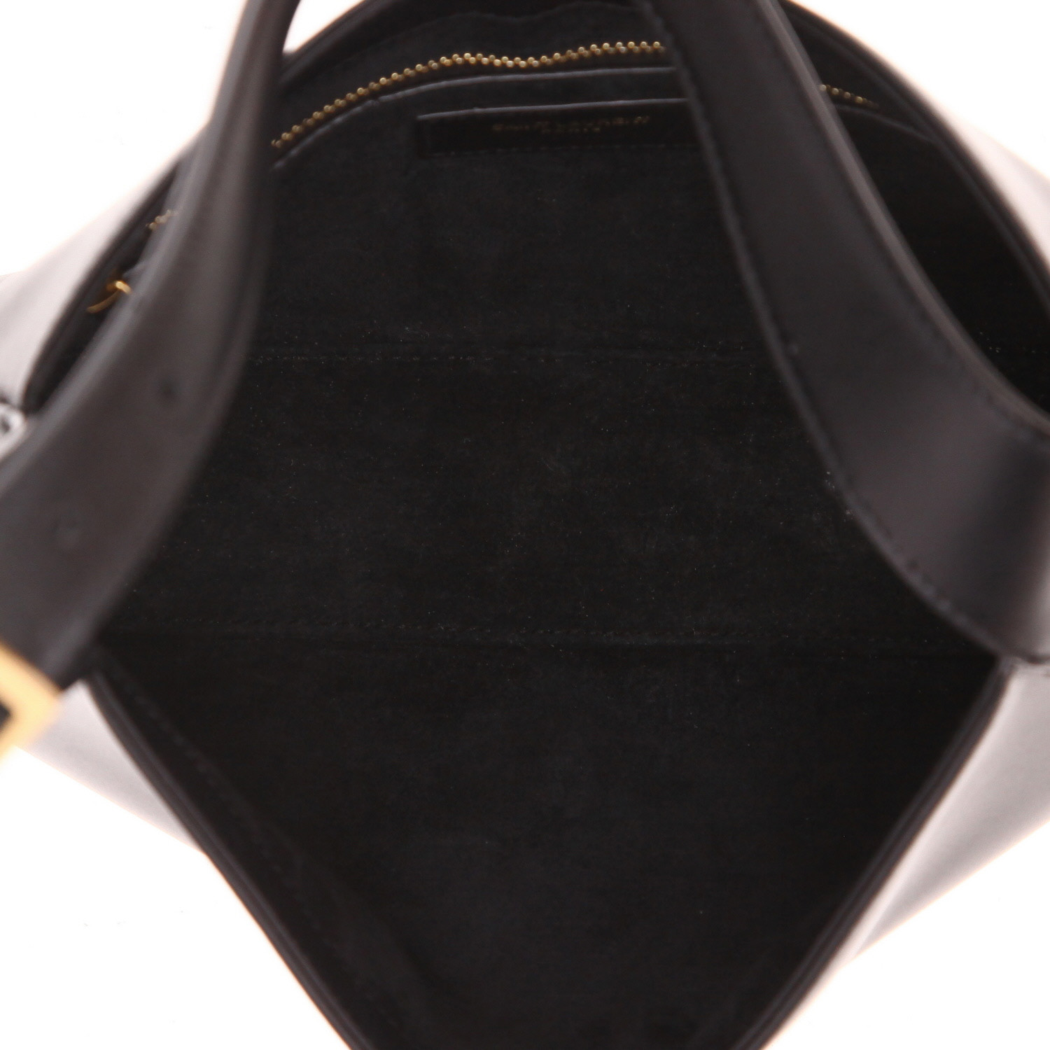 Bolso de mano Saint Laurent  5 à 7 en cuero negro - Detail D3