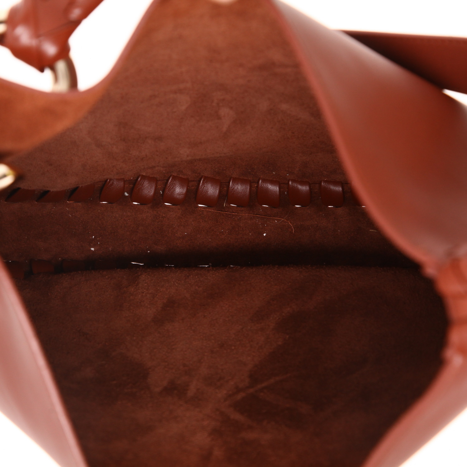 Sac à main Chloé   en cuir marron - Detail D4