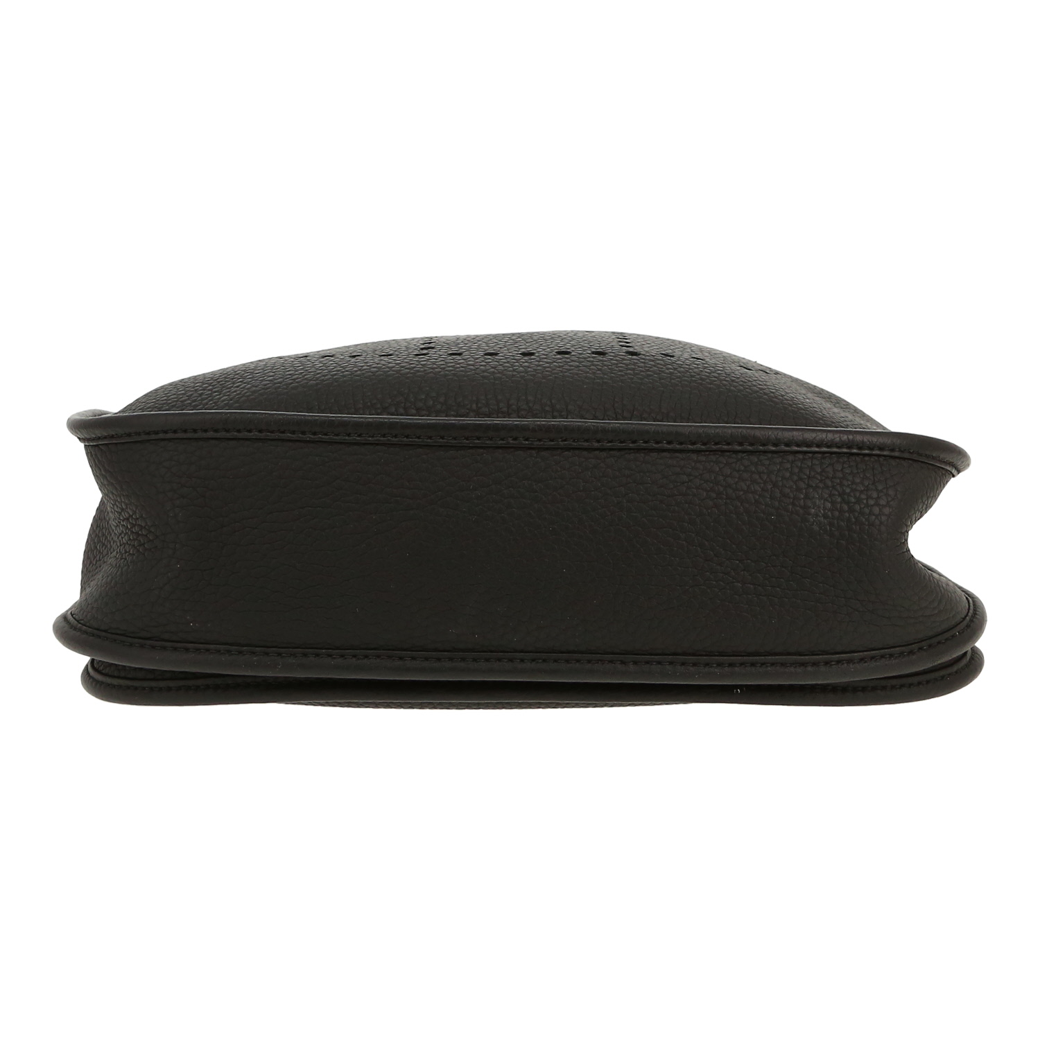 Sac bandoulière Hermès  Evelyne 29 cm en cuir togo noir - Detail D1