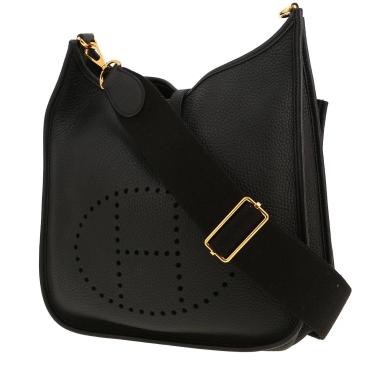 Borsa a tracolla Hermès  Evelyne 29 cm in pelle togo nera