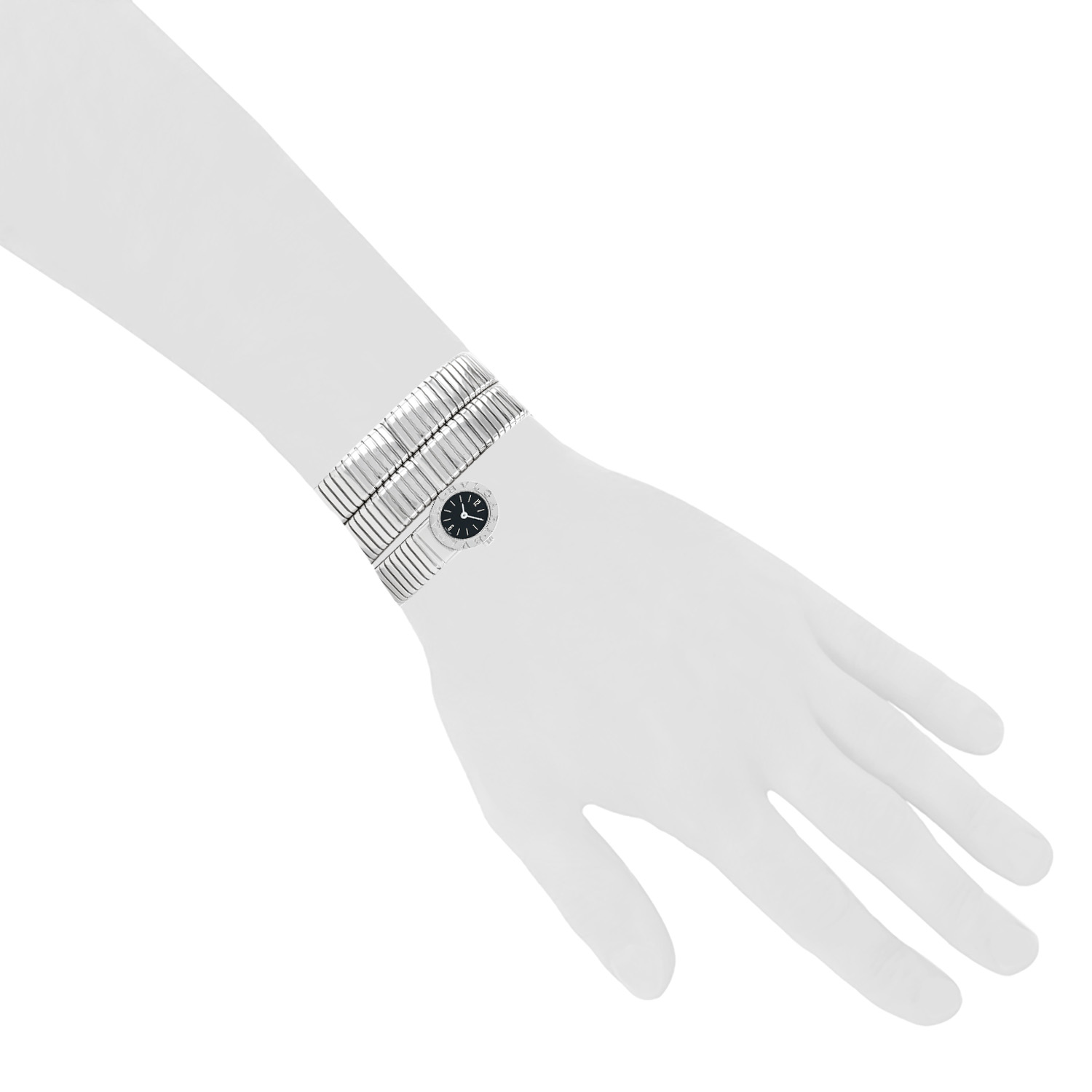 Bulgari Tubogas  in stainless steel Ref: Bulgari - BB191TS  Circa 2000 - Detail D1