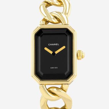 Montre Chanel Première taille M  en or jaune Vers 1990