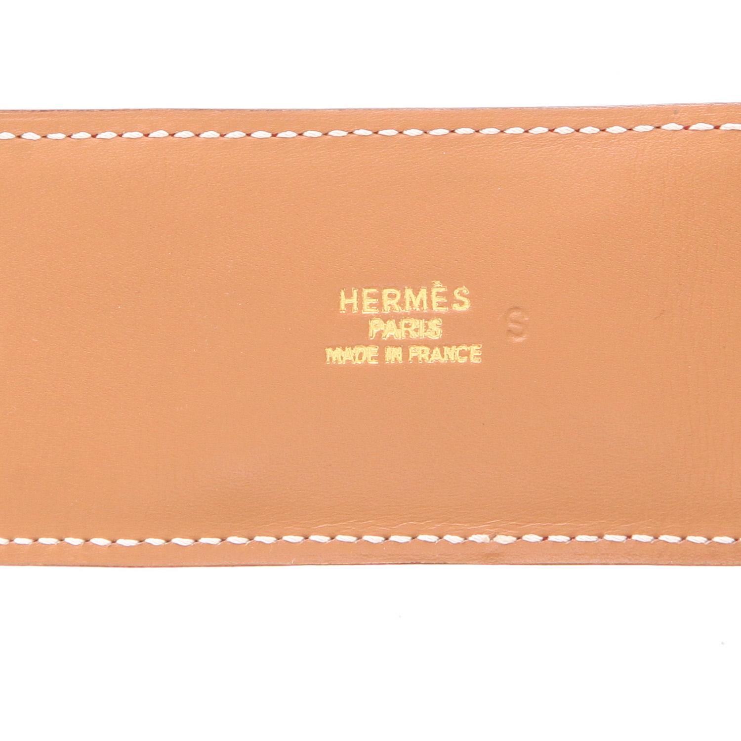 Hermès  Médor belt  in red Courchevel leather - Detail D2