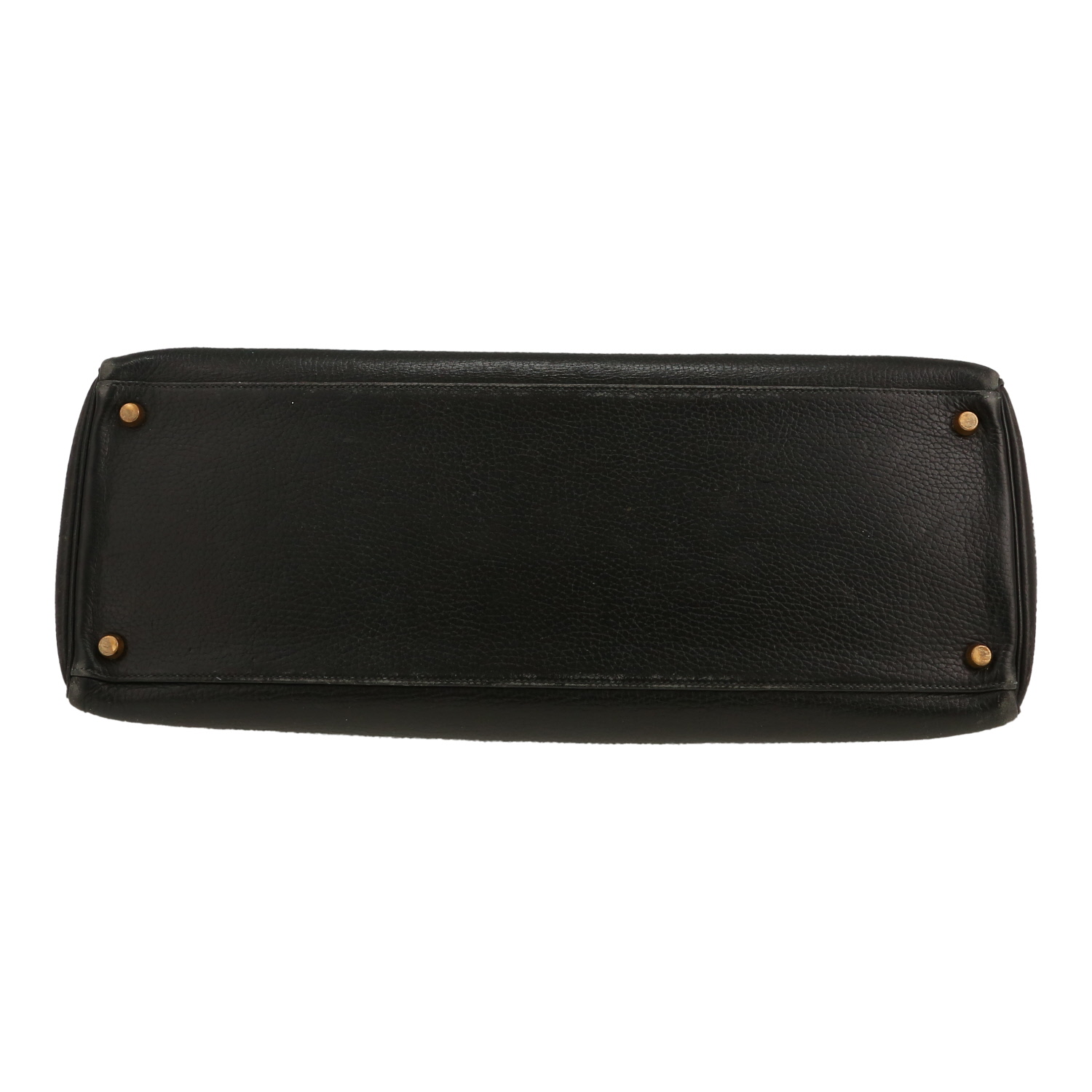 Borsa Hermès  Kelly 40 cm in vacchetta nero - Detail D1