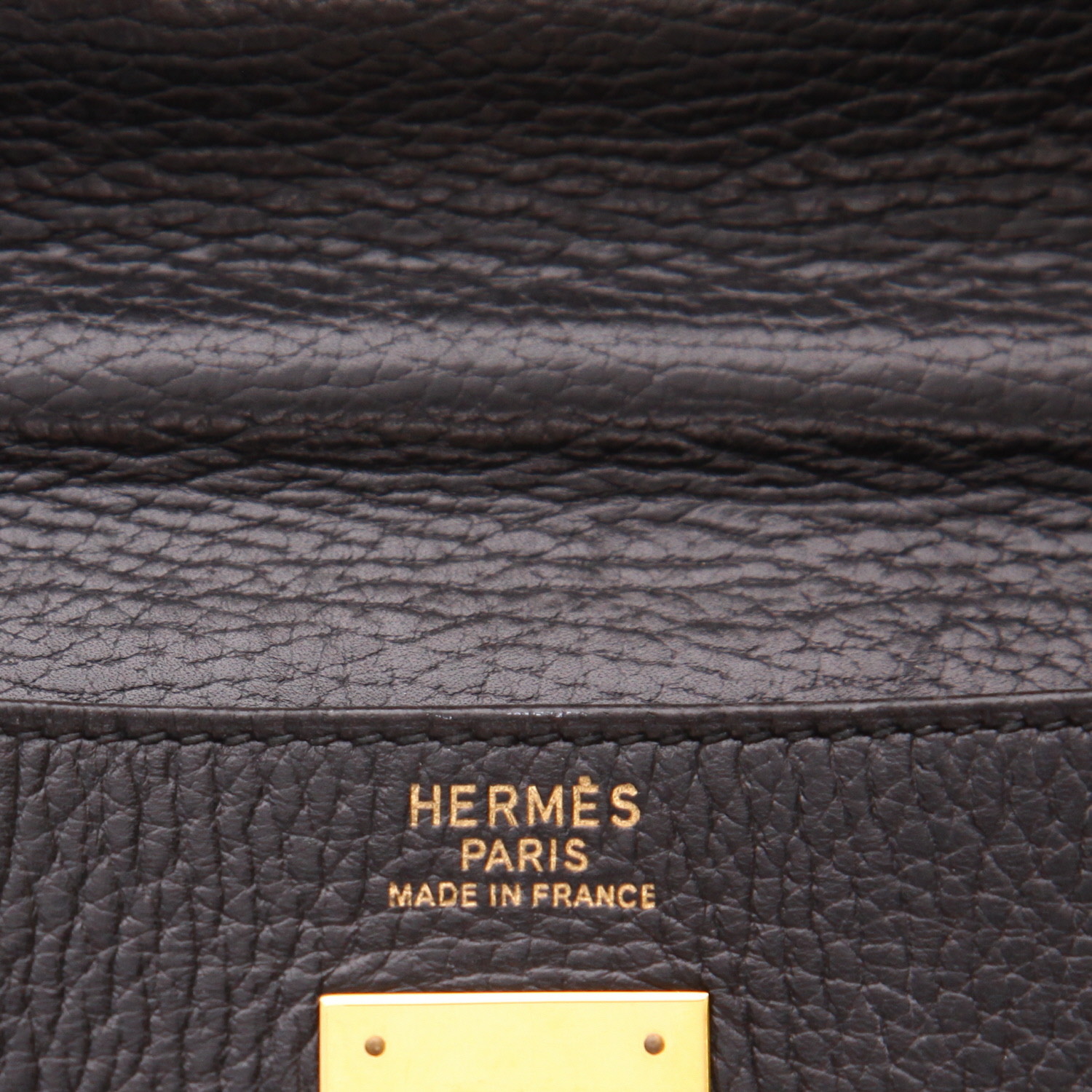 Hermès  Kelly 40 cm handbag  in black - Detail D2