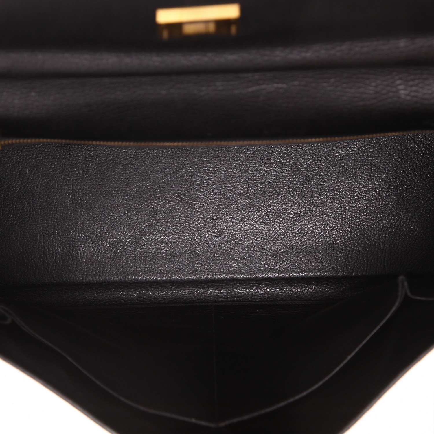Borsa Hermès  Kelly 40 cm in vacchetta nero - Detail D3