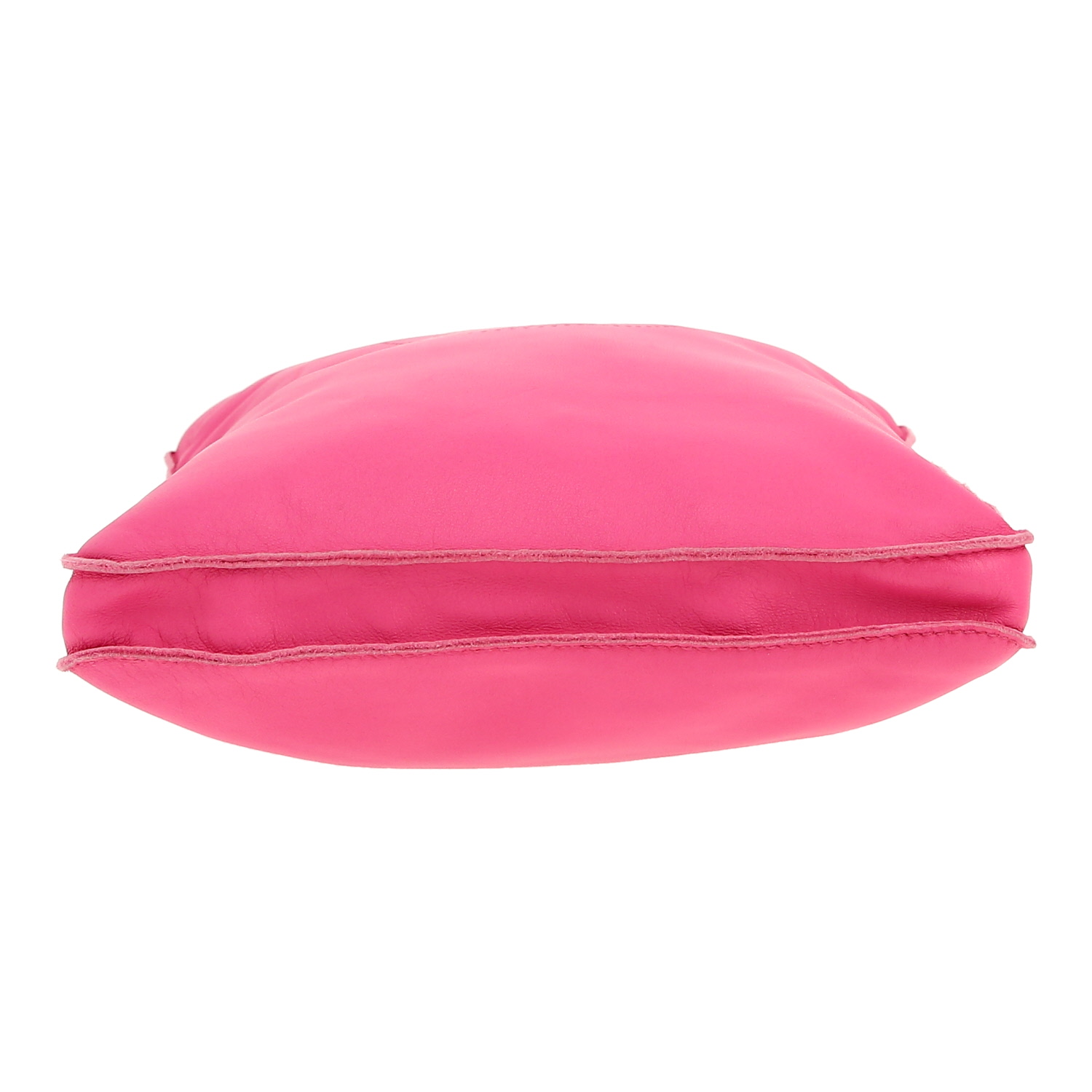 Sac bandoulière Hermès  Onimetou en cuir rose - Detail D1