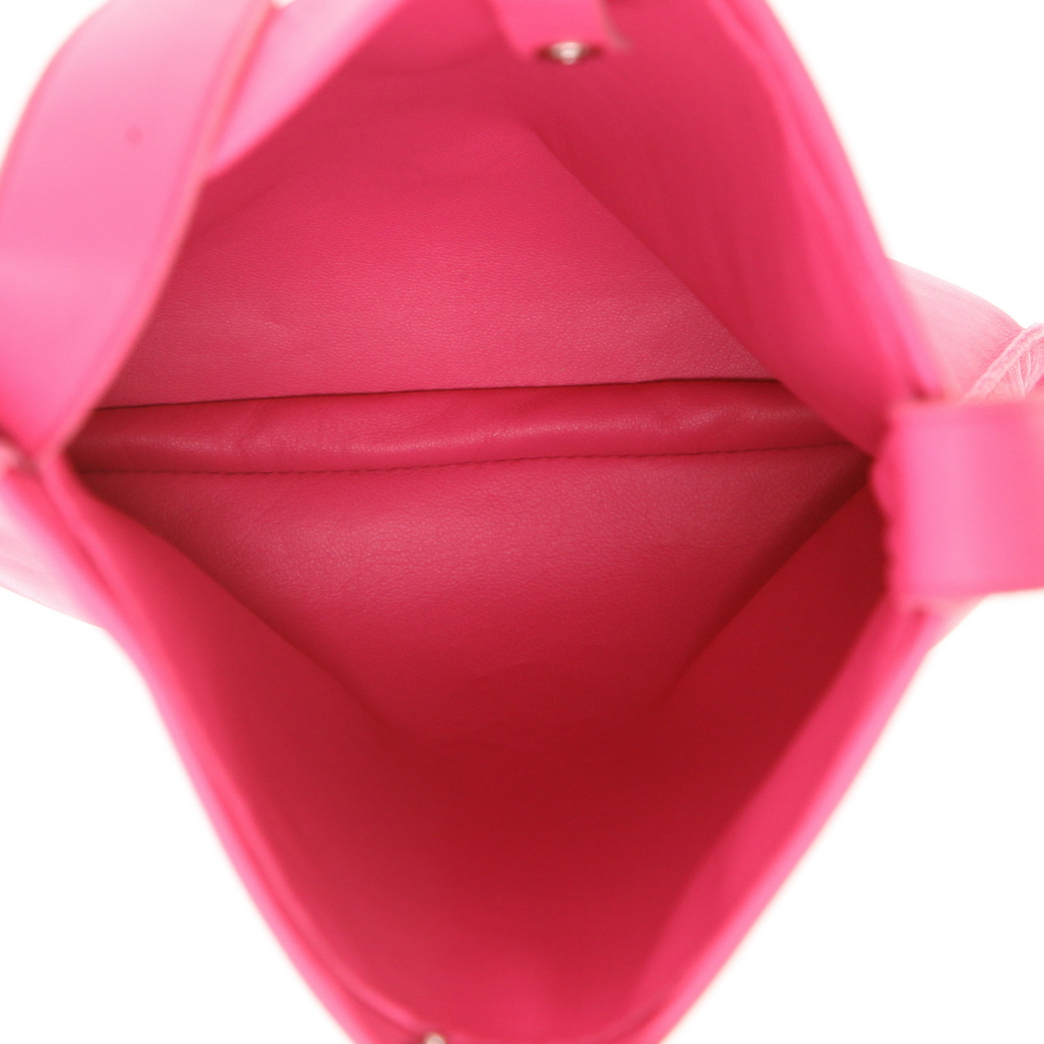 Sac bandoulière Hermès  Onimetou en cuir rose - Detail D3