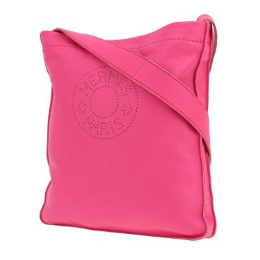 Bolso bandolera Hermès  Onimetou en cuero rosa