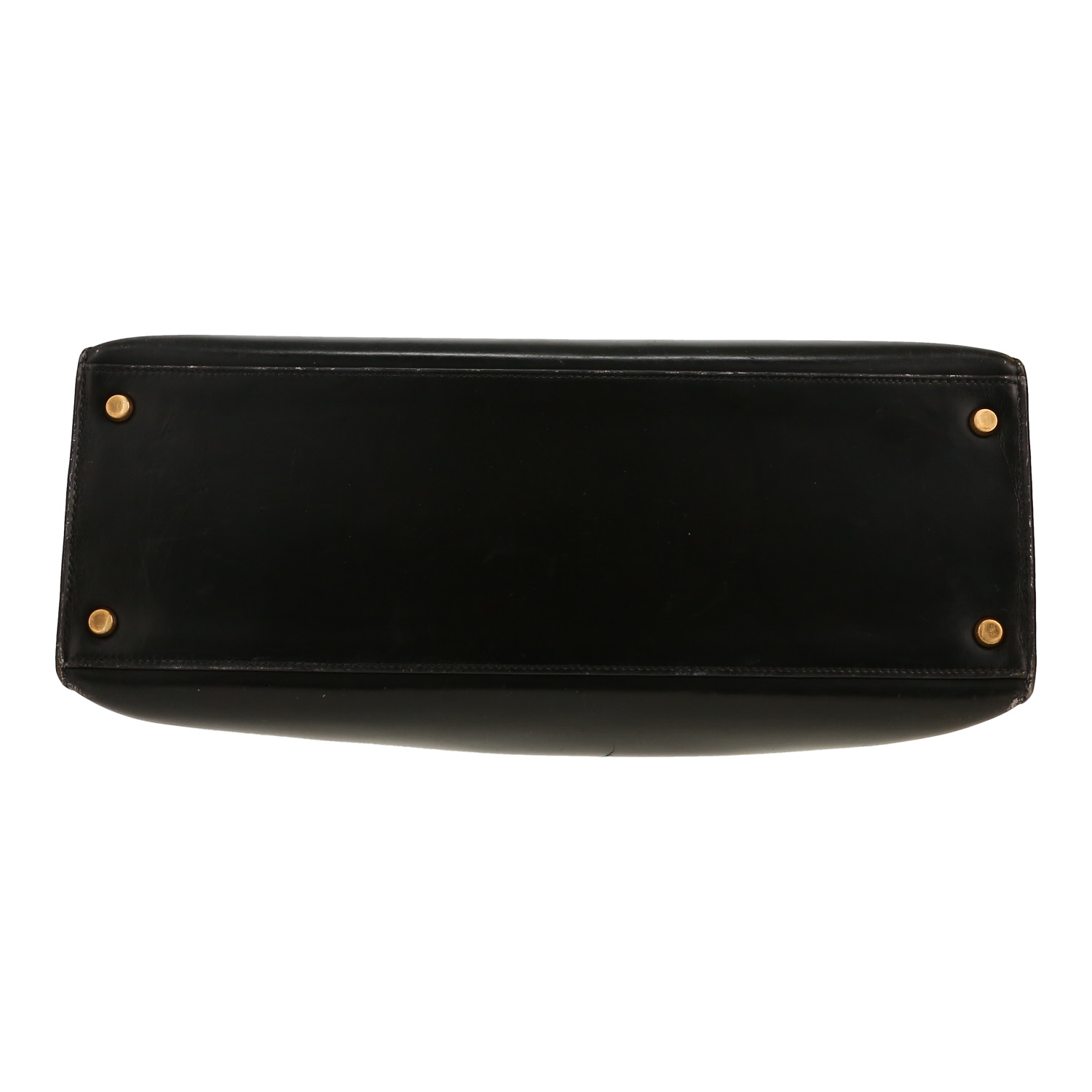 Hermès  Kelly 35 cm handbag  in black box leather - Detail D1