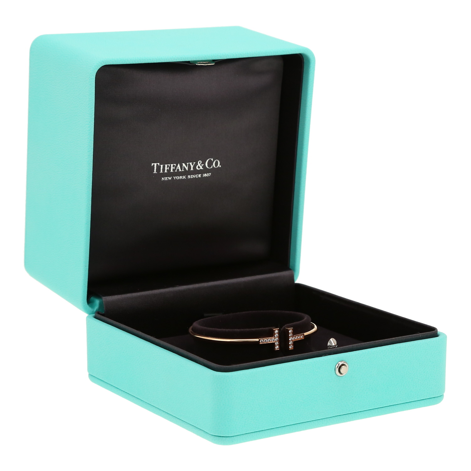 Tiffany 
Co Wire bracelet in pink gold and diamonds
