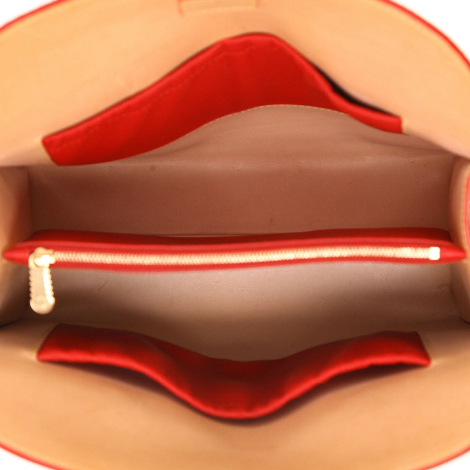 Borsa Louis Vuitton  Editions Limitées in tela monogram marrone e puledro rosso - Detail D3