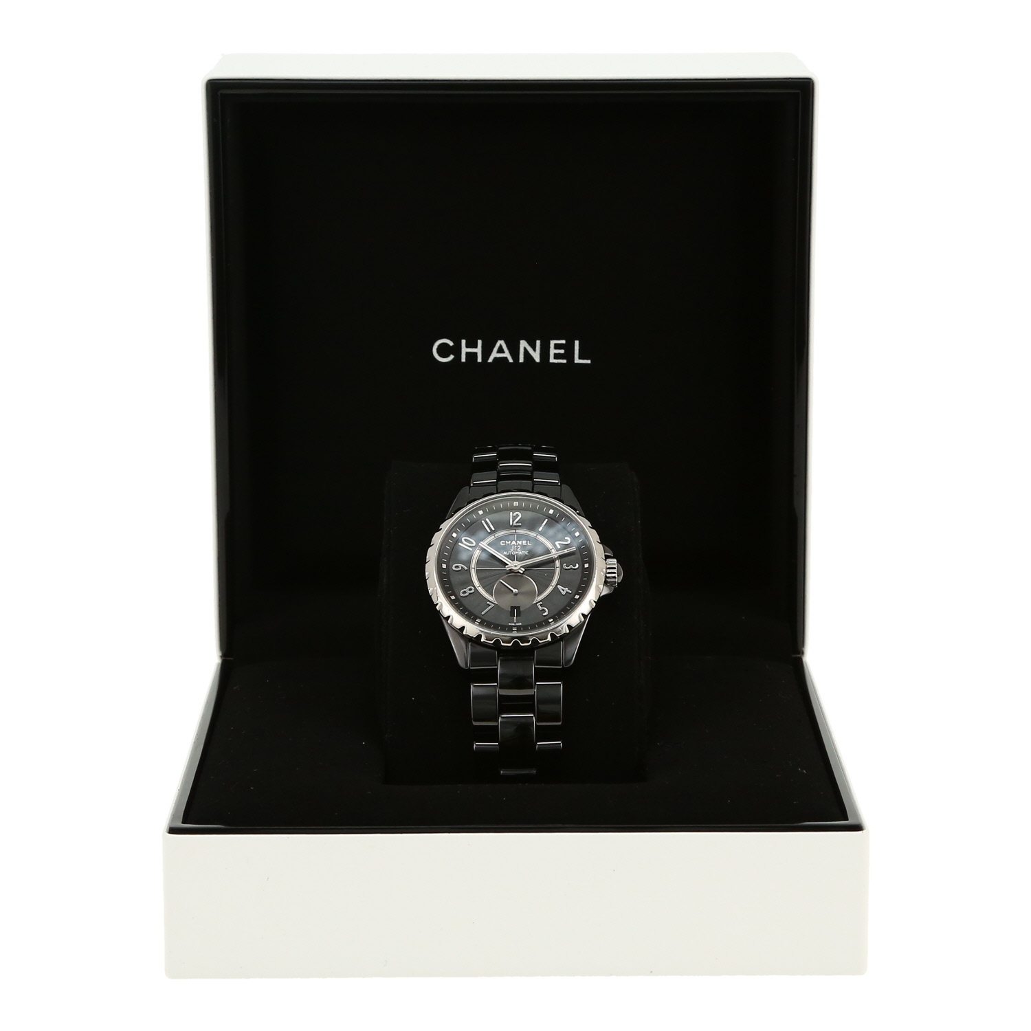 Montre Chanel J12 en céramique noire Ref: Chanel - H3836  Vers 2010