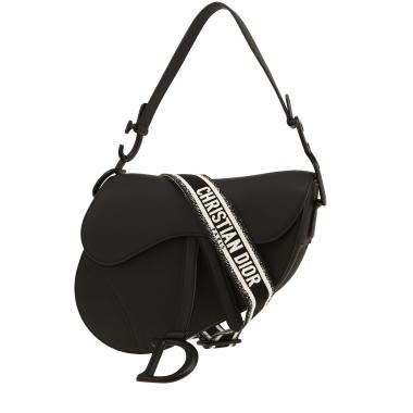 Dior  Saddle handbag  in black leather