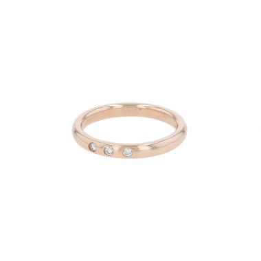 Bague Tiffany & Co Elsa Peretti en or rose et diamants