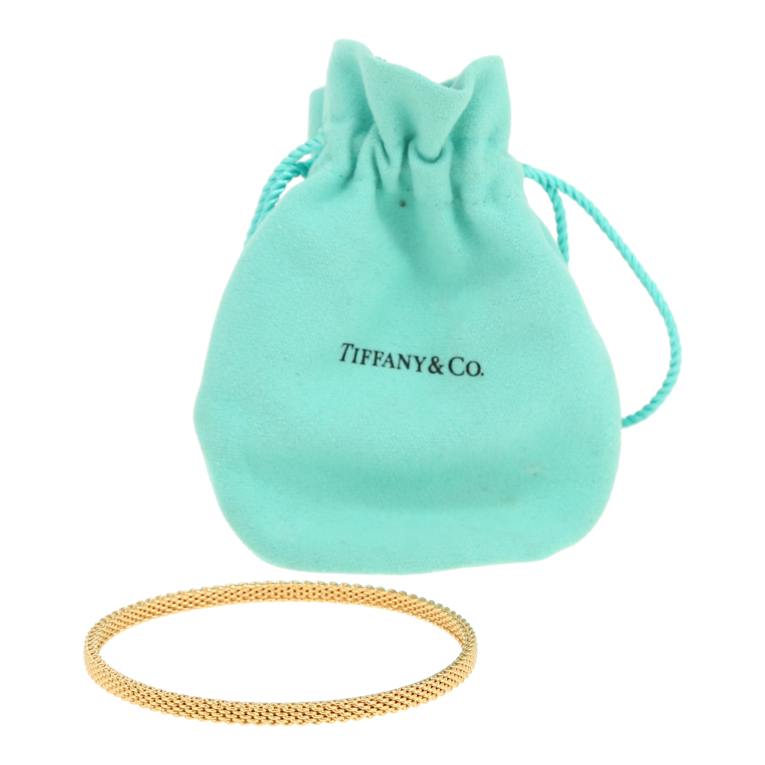 Rigid Tiffany 
Co Somerset bangle in yellow gold