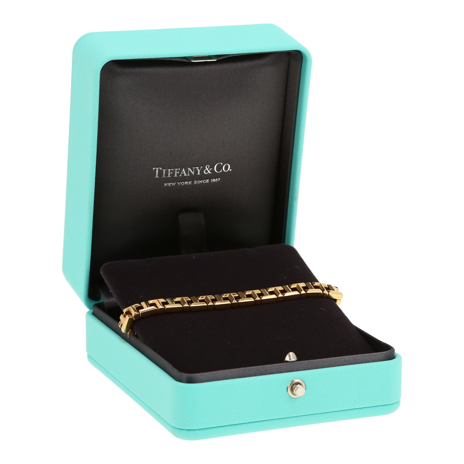 Bracelet Tiffany & Co Tiffany T Narrow en or jaune - Detail D2