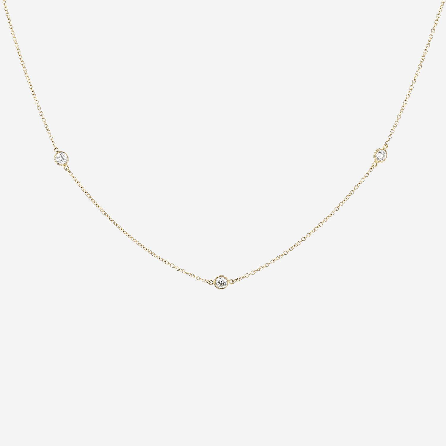Collana Tiffany & Co Diamonds By The Yard in oro giallo e diamanti