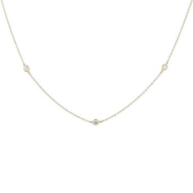 Collar Tiffany 
Co Diamonds By The Yard de oro amarillo y diamantes