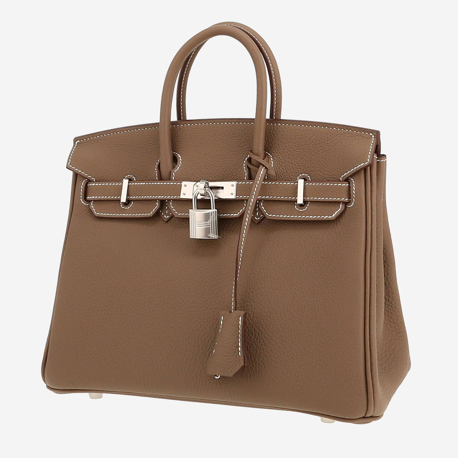 Hermès  Birkin 25 cm handbag  in etoupe togo leather