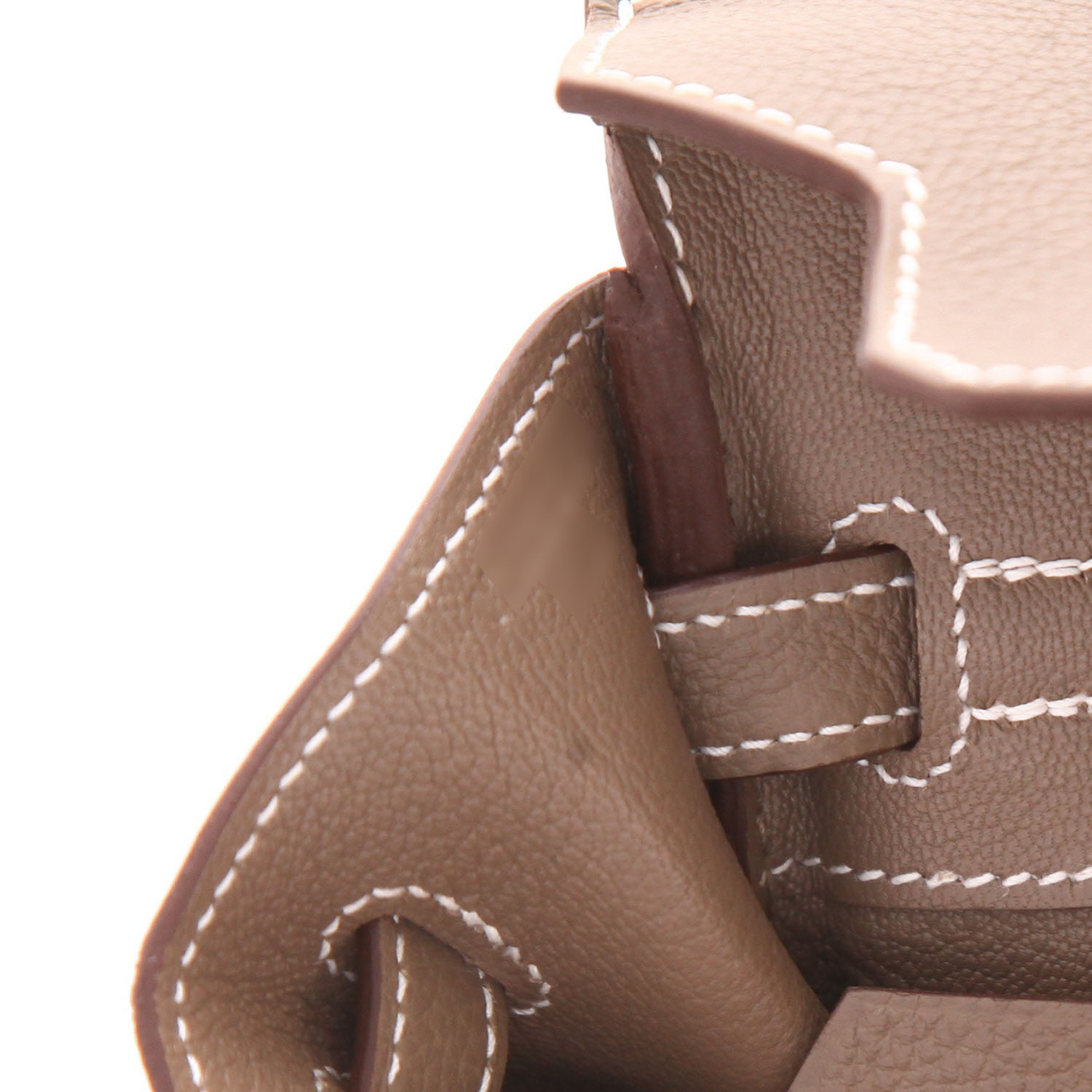 Hermès  Birkin 25 cm handbag  in etoupe togo leather - Detail D4