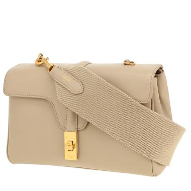 Borsa Celine  Soft Teen in pelle martellata beige
