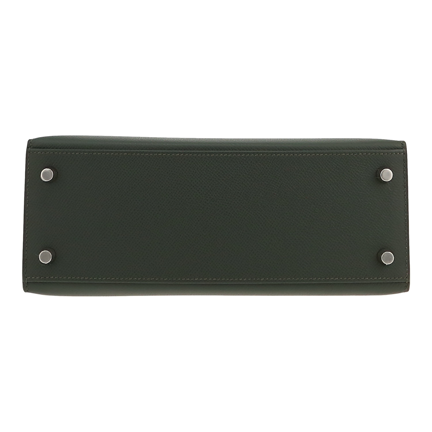 Hermès  Kelly 25 cm handbag  in Vert Mangrove epsom leather - Detail D1