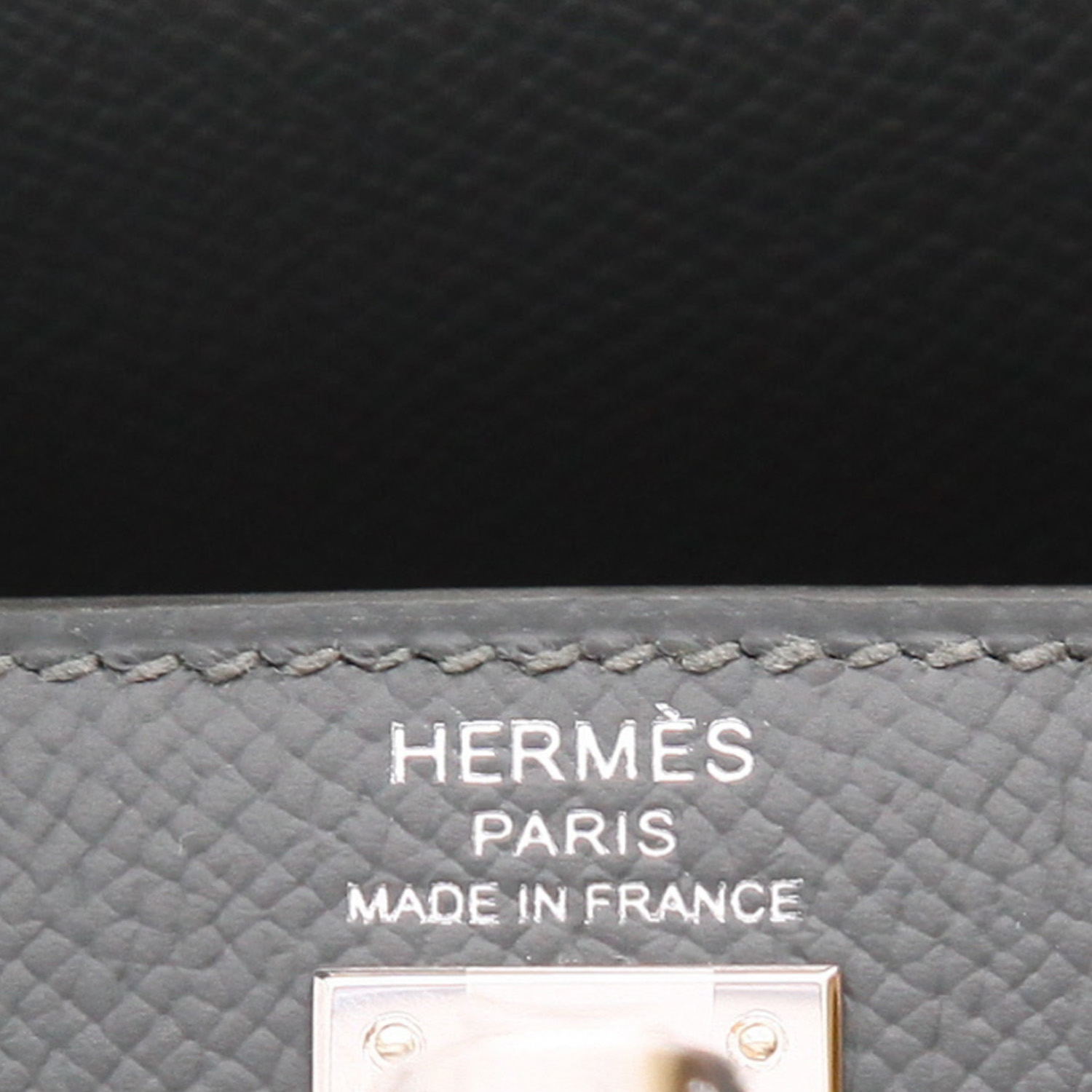 Hermès  Kelly 25 cm handbag  in Vert Mangrove epsom leather - Detail D2