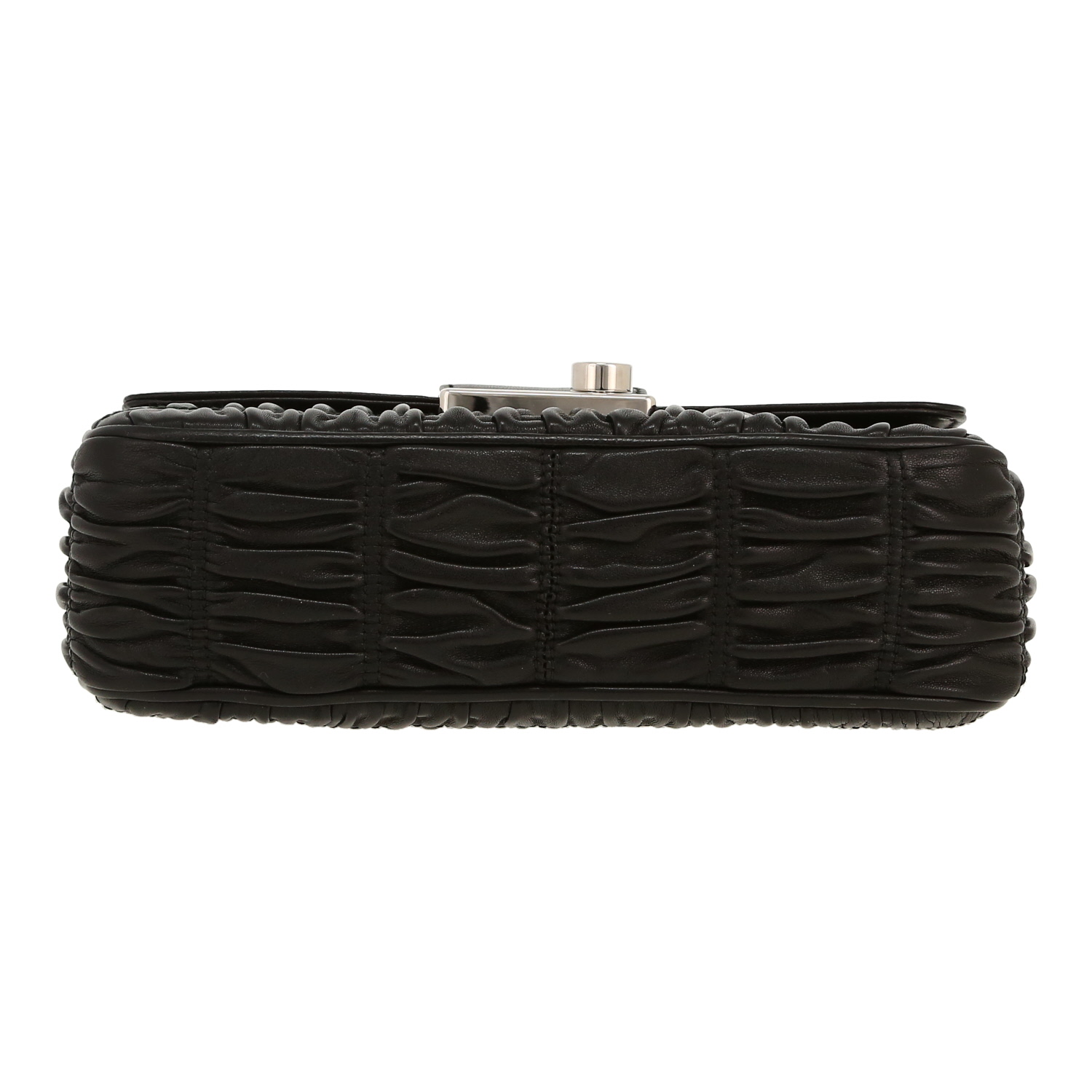 Sac à main Prada   en cuir matelassé noir - Detail D1