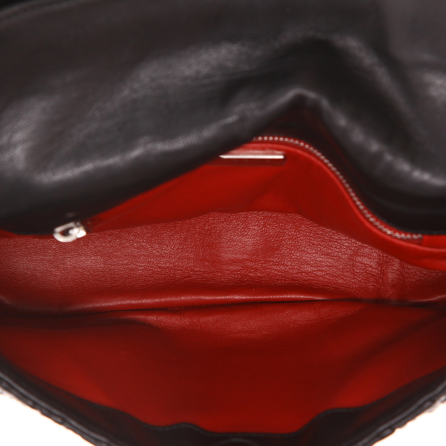 Sac à main Prada   en cuir matelassé noir - Detail D3