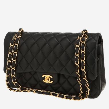 Chanel  Timeless Classic handbag  in black quilted leather