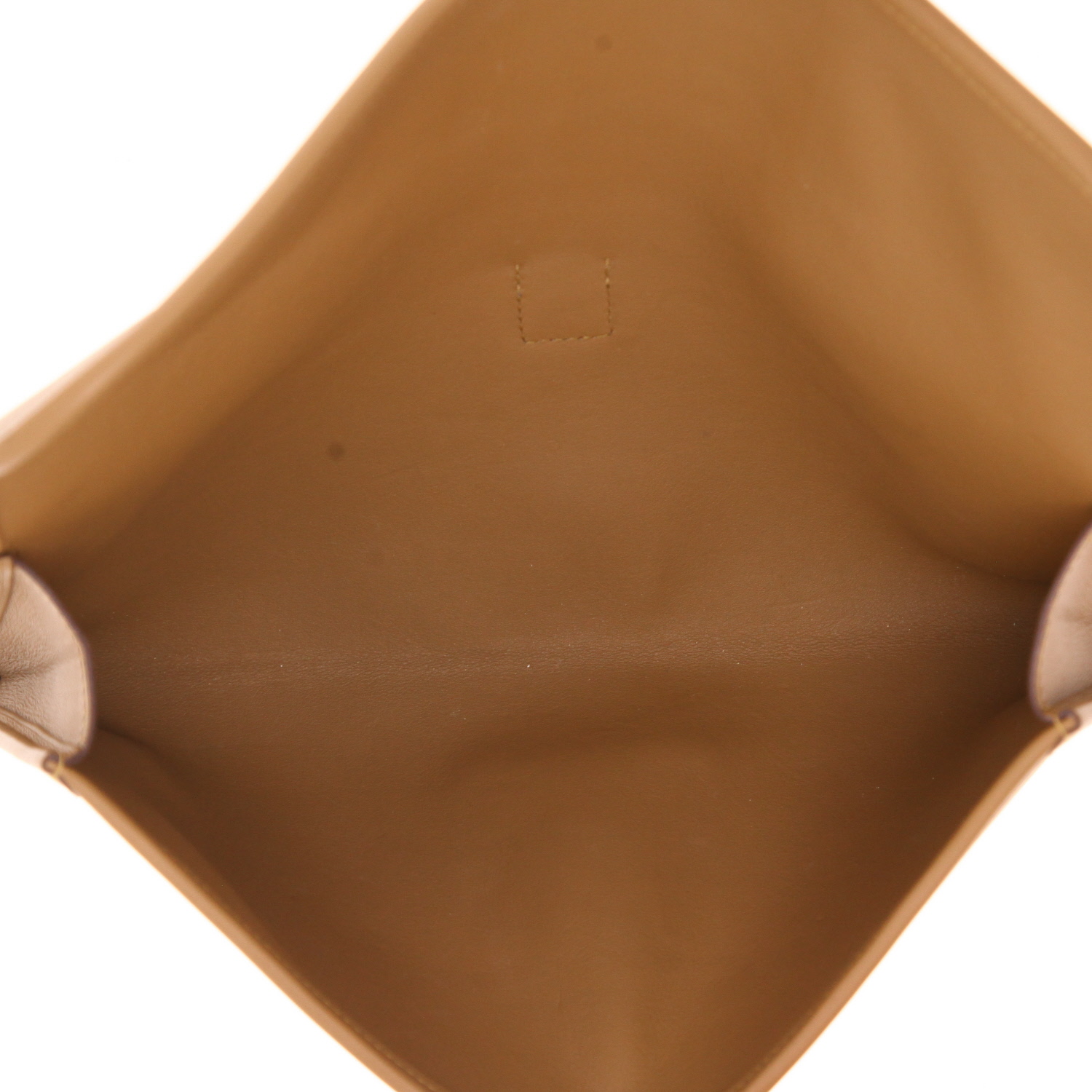 Bolsito de mano Hermès  Jige en cuero swift marrón - Detail D3