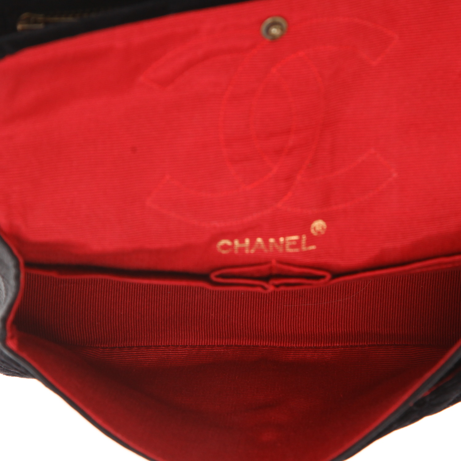 Chanel  Timeless small model  handbag  in black velvet - Detail D3