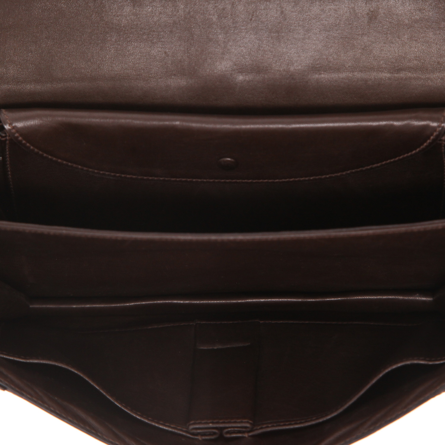 Hermès  Quito Ii handbag  in brown crocodile - Detail D3