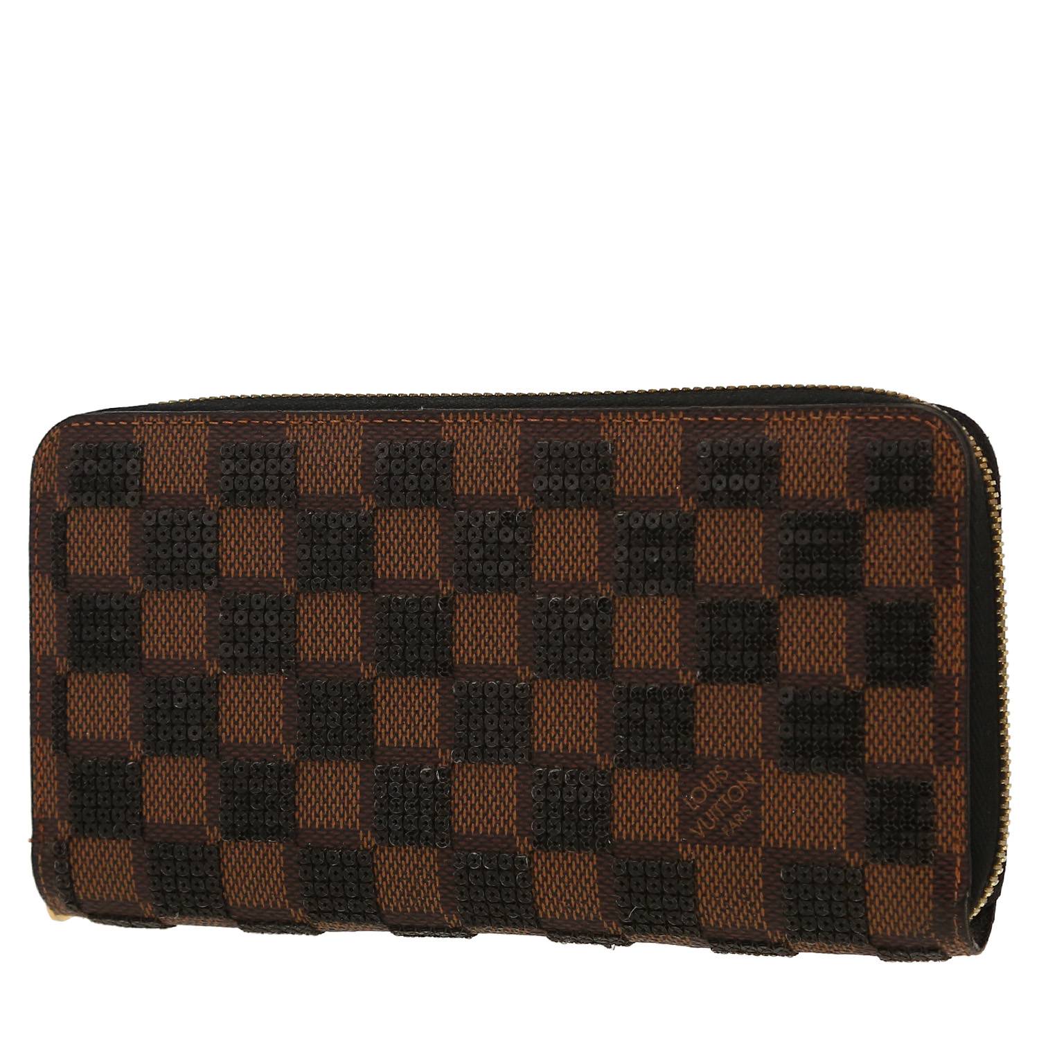 Portefeuille Louis Vuitton Zippy Monogram Marron Occasion