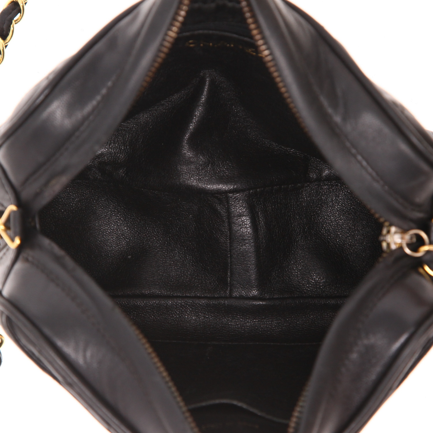 Borsa Chanel  Vintage in pelle trapuntata nera - Detail D3