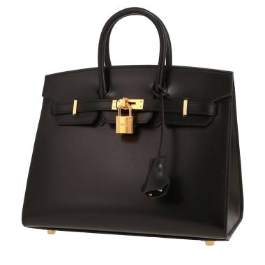 Sac à main Hermès  Birkin 25 cm en cuir box noir