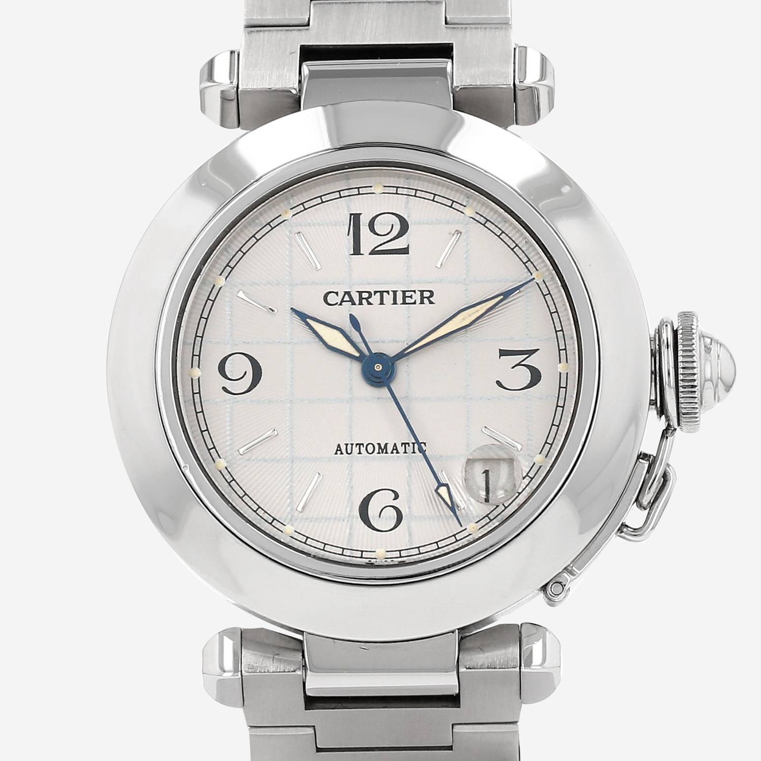 Montre Cartier Pasha C en acier Ref: Cartier - 2324  Vers 2000