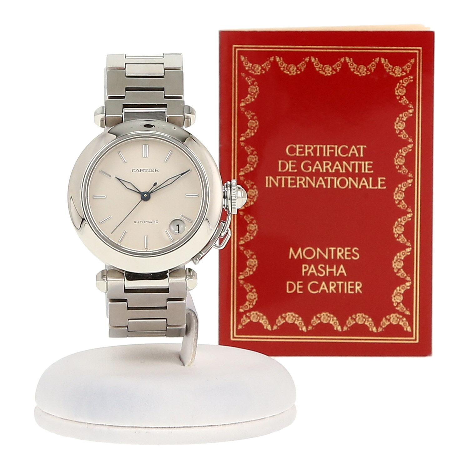 Reloj Cartier Pasha C de acero Ref: Cartier - 1031  Circa 2010 - Detail D2